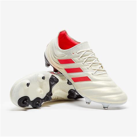 adidas Copa 19.1 FG Off White Solar Red Men's.